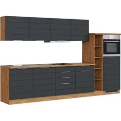 Held Möbel Küchenzeile 330 Cm Matt Grau-Wotaneiche 18 Held Möbel Küchenzeile 330 Cm Matt Grau-Wotaneiche -KüchenTraum 0070 11016600 1023.6293 1b