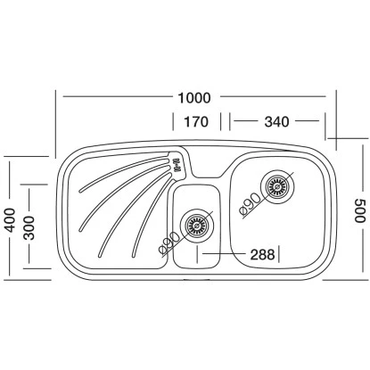OBI Einbauspüle Quadra Duo 100 Edelstahl Eckig 4 OBI Einbauspüle Quadra Duo 100 Edelstahl Eckig – Bild 2