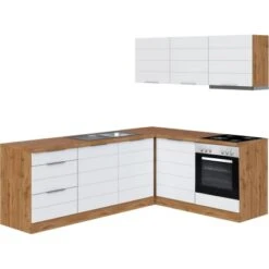 Held Möbel Winkelküche 240 Cm - 180 Cm Matt Weiß-Wotaneiche -KüchenTraum 020 11016600 1013.6291 1 2