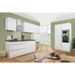 Respekta Premium Küchenzeile Grifflos 435 Cm Weiß Hochglanz-Weiß 23 Respekta Premium Küchenzeile Grifflos 435 Cm Weiß Hochglanz-Weiß -KüchenTraum 020 Doppelblockgeschlossen 2