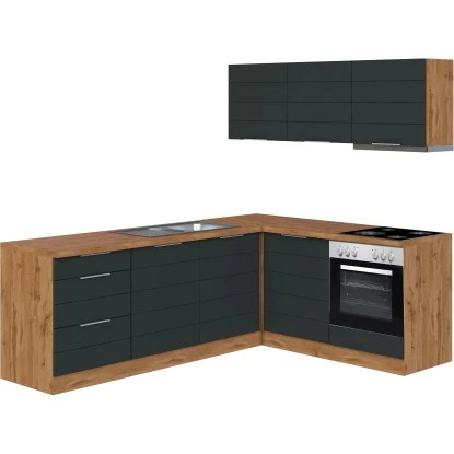 Held Möbel Winkelküche 240 Cm - 180 Cm Matt Grau-Wotaneiche 6 Held Möbel Winkelküche 240 Cm - 180 Cm Matt Grau-Wotaneiche – Bild 4