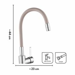 Baliv Küchenarmatur KI-1822 Chrom-Taupe -KüchenTraum 048122122169 VM01 281021 L