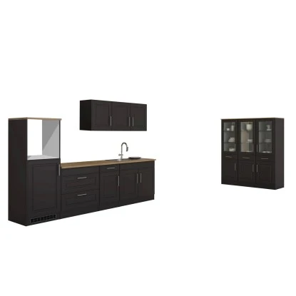 Held Möbel Küchenzeile Rom 290 Cm Landhaus Grau Matt Ohne E-Geräte 3 Held Möbel Küchenzeile Rom 290 Cm Landhaus Grau Matt Ohne E-Geräte