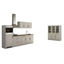 Held Möbel Küchenzeile Rom 290 Cm Landhaus Weiß Matt Mit E-Geräten -KüchenTraum 0630 11016600 628.1.6197 1