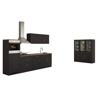 Held Möbel Küchenzeile Rom 290 Cm Landhaus Grau Matt Mit E-Geräten 5 Held Möbel Küchenzeile Rom 290 Cm Landhaus Grau Matt Mit E-Geräten – Bild 3