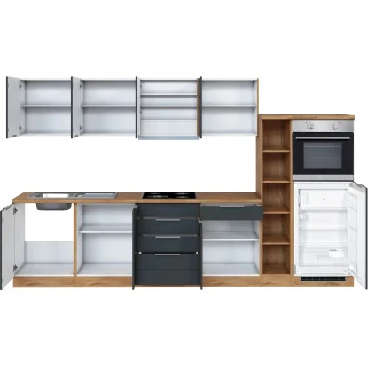 Held Möbel Küchenzeile 330 Cm Matt Grau-Wotaneiche 9 Held Möbel Küchenzeile 330 Cm Matt Grau-Wotaneiche – Bild 7