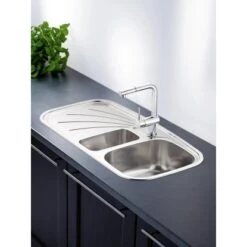 OBI Einbauspüle Quadra Duo 100 Edelstahl Eckig 7 OBI Einbauspüle Quadra Duo 100 Edelstahl Eckig -KüchenTraum 0787300264 ab01 16 03 16 2