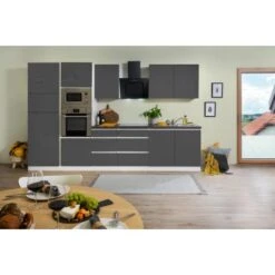 Respekta Premium Küchenzeile Grifflos 335 Cm Grau Hochglanz-Weiß 20 Respekta Premium Küchenzeile Grifflos 335 Cm Grau Hochglanz-Weiß -KüchenTraum 10717 4384 GLRP335HWGGKE 2