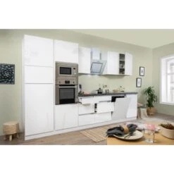 Respekta Premium Küchenzeile GLRP345HWWGKE 345 Cm Weiß Hochglanz 23 Respekta Premium Küchenzeile GLRP345HWWGKE 345 Cm Weiß Hochglanz -KüchenTraum 11202 4384 122020 Seitlich