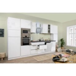 Respekta Premium Küchenzeile GLRP395HWWGKE 395 Cm Weiß Hochglanz 23 Respekta Premium Küchenzeile GLRP395HWWGKE 395 Cm Weiß Hochglanz -KüchenTraum 12002 4384 122020 Seitlich