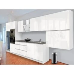 Respekta Premium Küchenzeile Grifflos 435 Cm Weiß Hochglanz-Weiß 31 Respekta Premium Küchenzeile Grifflos 435 Cm Weiß Hochglanz-Weiß -KüchenTraum 12143 4384 glrp435hwwgke 1