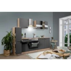 Respekta Küchenzeile KB240ESGC 240 Cm Grau-Eiche 14 Respekta Küchenzeile KB240ESGC 240 Cm Grau-Eiche -KüchenTraum 1258771 KB240ESGC 01