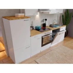 Respekta Economy Küchenzeile KB280WWC 280 Cm Weiß 21 Respekta Economy Küchenzeile KB280WWC 280 Cm Weiß -KüchenTraum 1316 4384 neu KB280WWCG 03