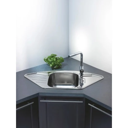 OBI Eckeinbauspüle Canto Basic 92 Edelstahl Eckig 5 OBI Eckeinbauspüle Canto Basic 92 Edelstahl Eckig – Bild 3