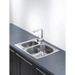 OBI Einbauspüle Quadra Duo 62 Edelstahl Eckig -KüchenTraum 135452 picture 3