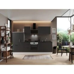 Respekta Selection Küchenzeile Elisabeth RS310WGH 310 Cm Grau-Weiß -KüchenTraum 145370 4384 4