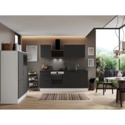 Respekta Selection Küchenzeile Elisabeth RS340WGH 340 Cm Grau-Weiß -KüchenTraum 145384 4384 4