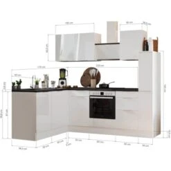 Respekta Selection Winkelküche Elisabeth RSL250WWH 250 Cm Weiß -KüchenTraum 145441 4384 3