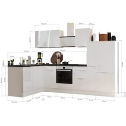 Respekta Selection Winkelküche Elisabeth RSL310WGH 310 Cm Grau-Weiß 12 Respekta Selection Winkelküche Elisabeth RSL310WGH 310 Cm Grau-Weiß -KüchenTraum 145498 4384 3