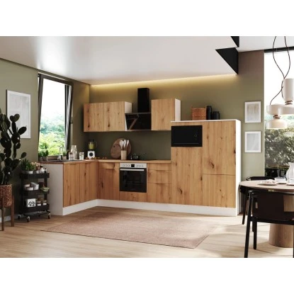 Respekta Selection Winkelküche Elisabeth RSL340WAH 340 Cm Artisan Eiche Nb.-Weiß 3 Respekta Selection Winkelküche Elisabeth RSL340WAH 340 Cm Artisan Eiche Nb.-Weiß