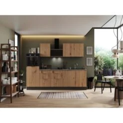 Respekta Selection Küchenzeile Elisabeth RS280HGAH 280 Cm Artisan Eiche Nb.-Grau -KüchenTraum 145585 4384 4