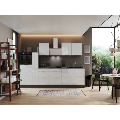 Respekta Selection Küchenzeile Elisabeth RS310HGWH 310 Cm Weiß-Grau 6 Respekta Selection Küchenzeile Elisabeth RS310HGWH 310 Cm Weiß-Grau – Bild 4