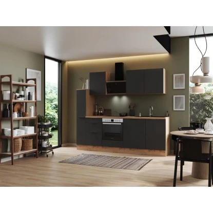 Respekta Selection Küchenzeile Elisabeth RS250AGH 250 Cm Grau-Artisan Eiche Nb. 3 Respekta Selection Küchenzeile Elisabeth RS250AGH 250 Cm Grau-Artisan Eiche Nb.