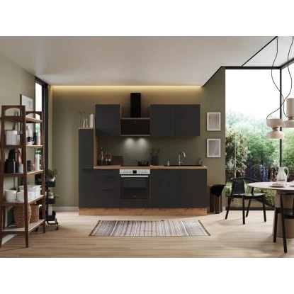 Respekta Selection Küchenzeile Elisabeth RS250AGH 250 Cm Grau-Artisan Eiche Nb. 6 Respekta Selection Küchenzeile Elisabeth RS250AGH 250 Cm Grau-Artisan Eiche Nb. – Bild 4