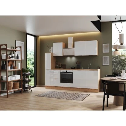 Respekta Selection Küchenzeile Elisabeth RS250AWH 250 Cm Weiß-Artisan Eiche Nb. 3 Respekta Selection Küchenzeile Elisabeth RS250AWH 250 Cm Weiß-Artisan Eiche Nb.