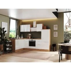 Respekta Selection Winkelküche Elisabeth RSL280AWH 280 Cm Weiß-Artisan Eiche Nb.