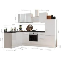 Respekta Selection Winkelküche Elisabeth RSL280AGH 280 Cm Grau-Artisan Eiche Nb. -KüchenTraum 145938 4384 3