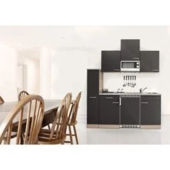 Respekta Economy Küchenzeile KB180BGMI 180 Cm Grau-Buche Glänzend -KüchenTraum 1751056 4384 kb180bgmi 2