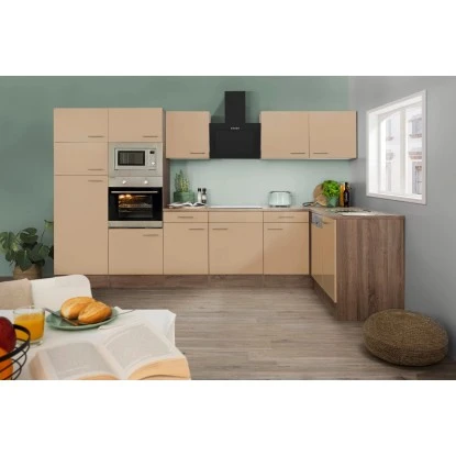 Respekta Winkelküche KBL340EYCMISGKE 340 Cm Cappuccino-Eiche York Nachb. 3 Respekta Winkelküche KBL340EYCMISGKE 340 Cm Cappuccino-Eiche York Nachb.