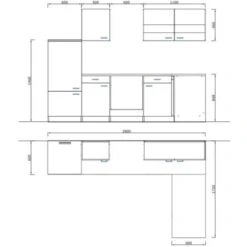 Respekta Winkelküche KBL280WWCG 280 X 172 Cm Weiß-Butcher Nussbaum 22 Respekta Winkelküche KBL280WWCG 280 X 172 Cm Weiß-Butcher Nussbaum -KüchenTraum 184 4384 neu KBL280WWCG 04