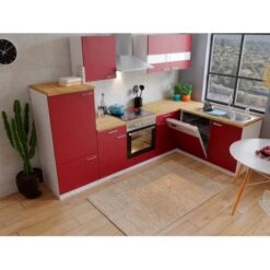 Respekta Winkelküche KBL280WRCG 280 X 172 Cm Rot-Weiß-Butcher Nussbaum 14 Respekta Winkelküche KBL280WRCG 280 X 172 Cm Rot-Weiß-Butcher Nussbaum -KüchenTraum 185 4384 neu KBL280WRCG 03