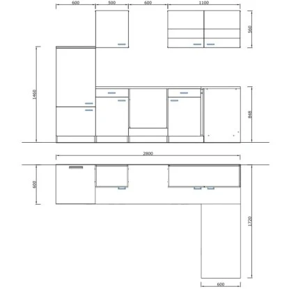 Respekta Winkelküche KBL280WRCG 280 X 172 Cm Rot-Weiß-Butcher Nussbaum 7 Respekta Winkelküche KBL280WRCG 280 X 172 Cm Rot-Weiß-Butcher Nussbaum – Bild 5