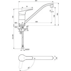 Ideal Standard Küchenarmatur Cerafit BlueStart Chrom -KüchenTraum 188285 3049 2