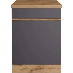 Held Möbel Küchenunterschrank Turin 60 Cm 1 Tür 1 Schublade Graphit/Wotaneiche 16 Held Möbel Küchenunterschrank Turin 60 Cm 1 Tür 1 Schublade Graphit/Wotaneiche -KüchenTraum 189414 11016600 S 01