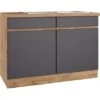 Held Möbel Spülenunterschrank Turin 120 Cm Mit 2 Türen Graphit/Wotaneiche -KüchenTraum 189424 11016600 S 02