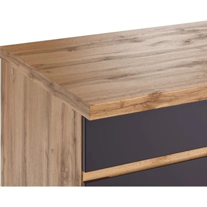 Held Möbel Küchen-Eckschrank Turin 120 Cm Graphit/Wotaneiche 7 Held Möbel Küchen-Eckschrank Turin 120 Cm Graphit/Wotaneiche – Bild 5