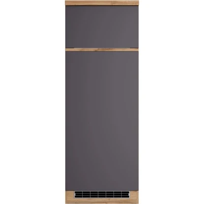 Held Möbel Umbauschrank Für Kühl/Gefrierkombi Turin 60 Cm Graphit/Wotaneiche 4 Held Möbel Umbauschrank Für Kühl/Gefrierkombi Turin 60 Cm Graphit/Wotaneiche – Bild 2