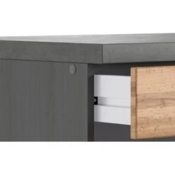 Held Möbel Küchenunterschrank Turin 120 Cm Wotaneiche/Graphit -KüchenTraum 189569 11016600 CU 05