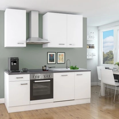 Flex-Well Küchenzeile Joelina 220 Cm Weiß 3 Flex-Well Küchenzeile Joelina 220 Cm Weiß