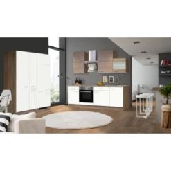 Flex-Well Classic Küchenzeile Florida 360 Cm Weiß-Sonoma Eiche Nachbildung 8 Flex-Well Classic Küchenzeile Florida 360 Cm Weiß-Sonoma Eiche Nachbildung -KüchenTraum 1 G3602904040Florida30Grad