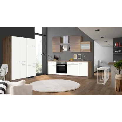 Flex-Well Classic Küchenzeile Florida 360 Cm Weiß-Sonoma Eiche Nachbildung 5 Flex-Well Classic Küchenzeile Florida 360 Cm Weiß-Sonoma Eiche Nachbildung – Bild 3