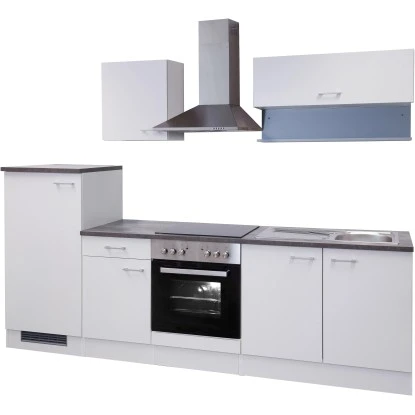 Flex-Well Küchenzeile Lucca 270 Cm Weiß Mit Turmhaube Inkl. Wandregal 5 Flex-Well Küchenzeile Lucca 270 Cm Weiß Mit Turmhaube Inkl. Wandregal – Bild 3