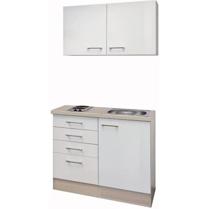 Flex-Well Exclusiv Miniküche Abaco 100 Cm Perlmutt Glänzend-Akazie Nachbildung 4 Flex-Well Exclusiv Miniküche Abaco 100 Cm Perlmutt Glänzend-Akazie Nachbildung – Bild 2