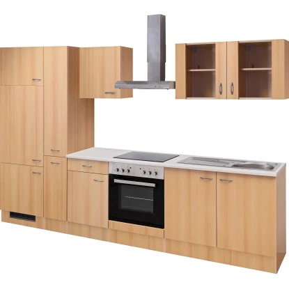 Flex-Well Classic Küchenzeile Nano 300 Cm Buche Nachbildung 5 Flex-Well Classic Küchenzeile Nano 300 Cm Buche Nachbildung – Bild 3