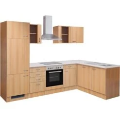 Flex-Well Classic Winkelküche Nano 280 Cm Buche Nachbildung -KüchenTraum 1 g 999 2802 014 nano frei