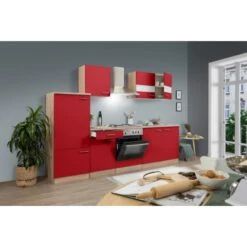 Respekta Küchenzeile KB270ESR 270 Cm Rot-Eiche Sägerau Nachbildung 16 Respekta Küchenzeile KB270ESR 270 Cm Rot-Eiche Sägerau Nachbildung -KüchenTraum 2160414 KB270ESR 01
